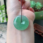 金丝绿平安扣吊坠
